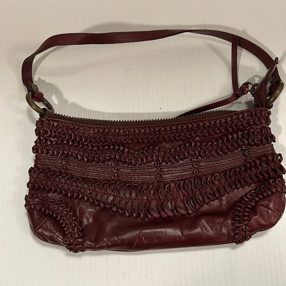Nordstrom Burgundy Leather small/ mini shoulder bag